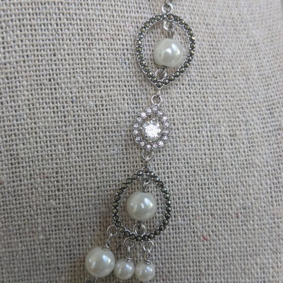 Judith Jack Sterling Silver Pearl Necklace - Picture 5 of 11